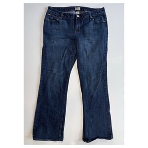 GAP Curvy Bootcut Jeans Womens 14/32R‎ (32x30) Blue Embroidered Back Pocket